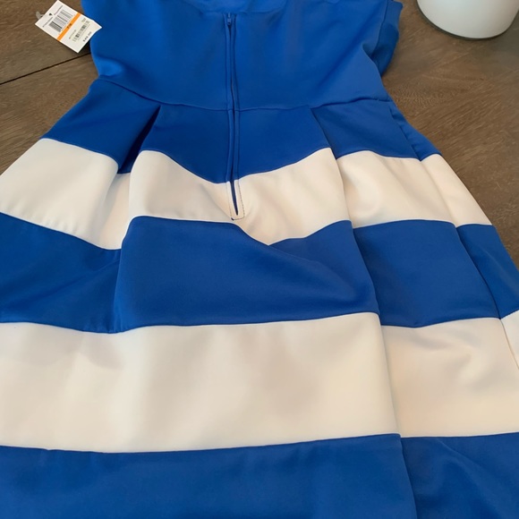 B Darlin Dress - New - Royal Blue and White - Size 7/8 - Picture 6 of 8